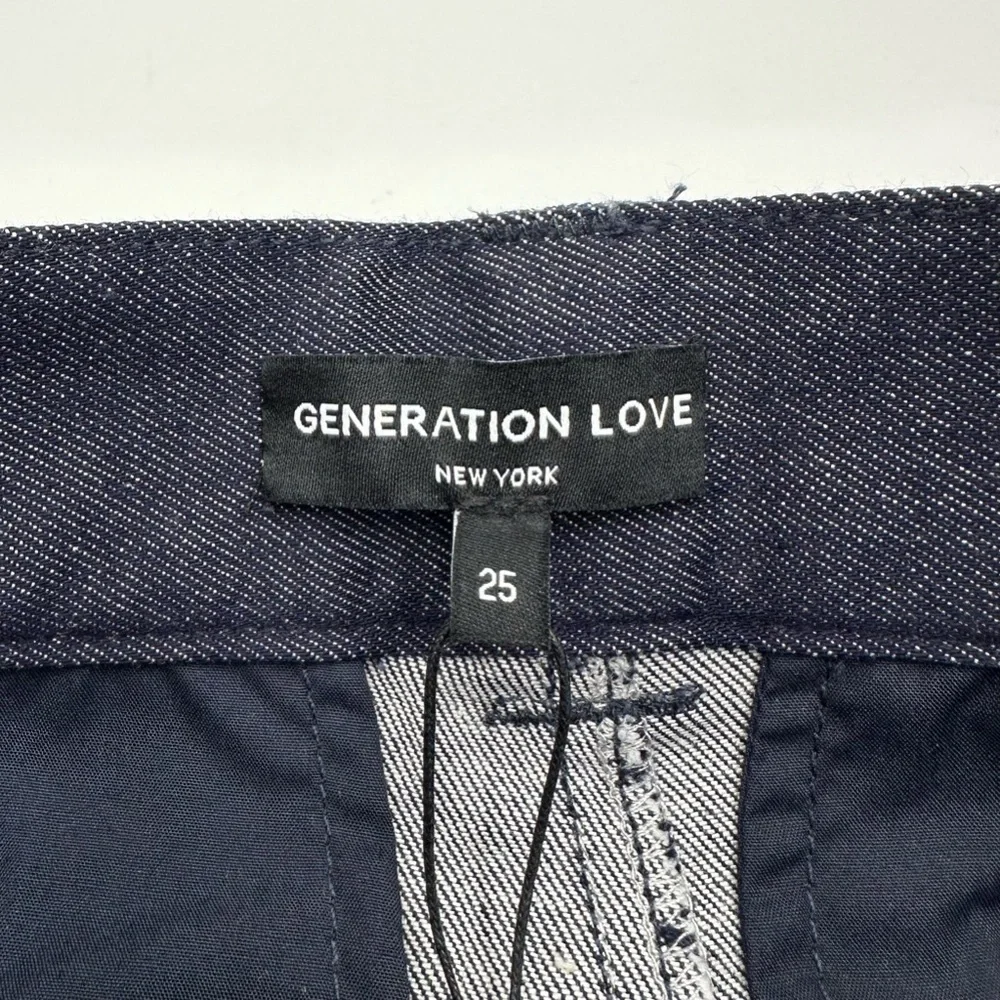 Generation Love Erina Sheen Denim Cuffed Shorts
